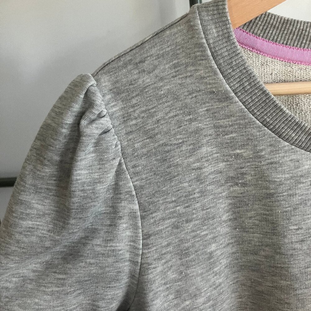 Heather grey sweatshirt dress with shoulder detail (Boden tall size - 18L / 18T)